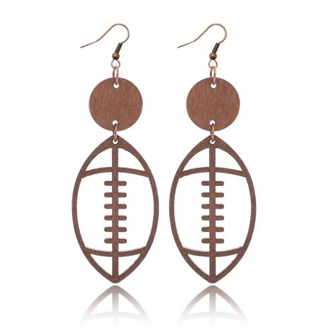 PRICES MAY VARY. Design:Wood sports earringsone pair of ball sports gameearrings,hollow out geometric statement design,ball printing,creative retro coexistence earrings football,a must have for sports enthusiasts it's also not easy to shake,making it ideal for everyday us Quality:Good quality materialearrings made of good quality alloy wood material combined with electroplating process,very strong and durable,comfortable fit design Occasion:Fun earrings cute ball drop dangle earrings,match with Electroplating Process, Football Earrings, Earrings Wooden, Ball Drop, Festival Celebration, Design Wood, Great Gifts For Mom, Wood Material, Retro 70s