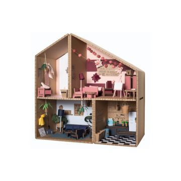 Dollhouse Cardboard, Cardboard Houses For Kids, Diy Karton, Cardboard Dollhouse, Cardboard Playhouse, Carton Diy, Kids Doll House, Diy Barbie House, Cardboard Toys