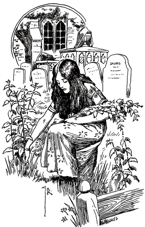 The Wild Swans -- Gordon Robinson -- Fairytale Illustration The Wild Swans, Wild Swans, Into The Wood, Swans, Graveyard, The Wild, A Black, A Girl, A Woman