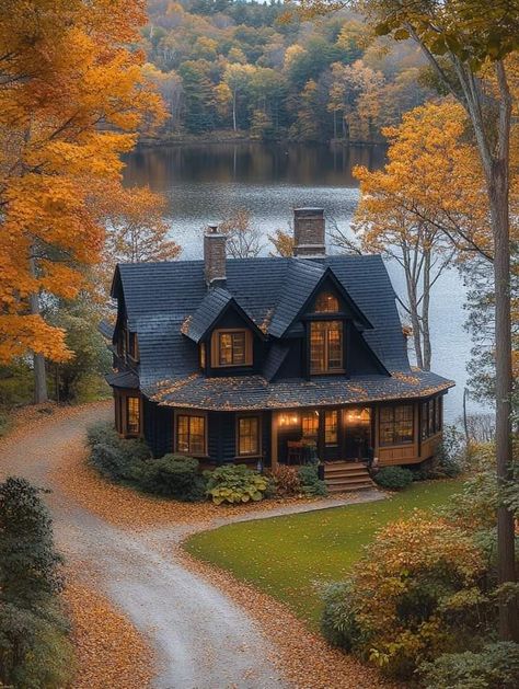 Rustic Mansion, New York Mansion, Dream House Aesthetic, Forest Cottage, Small Cottage Homes, House Shed, Welcome To My House, Winter Cabin, Earthship