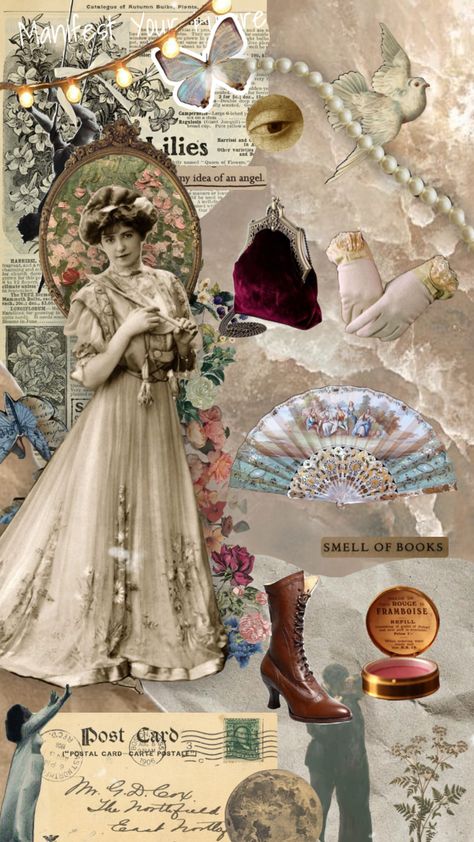 #mystyle2023 #holidaycardtemplates #myfirstshuffle #victorian #fashion #vintage Victorian Era Mood Board, Old Fashioned Dresses Vintage, Soft Victorian Aesthetic, Victoria Aesthetic, Victorian Era Aesthetic, Victorian Vibes, Antique Cottage, Aesthetic Shuffles, Victorian Era Fashion