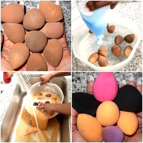 MetDaan Creative - Time to keep your beauty blenders clean! How To Clean Blender Sponge, How To Wash Your Beauty Blender, How To Clean Beauty Blender, Washing Beauty Blender, Cleaning Beauty Blender, Clean Beauty Blender, Makeup Cleaner, Natural Makeup Tips, Cleansing Water