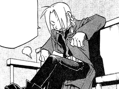 Edward Elric Manga Panel, Edward Elric Manga Icon, Edward Elric Manga, Manga Pfps, Fullmetal Alchemist Edward, Edward Elric, Fullmetal Alchemist Brotherhood, 90s Anime, Full Metal