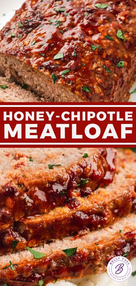 Chipotle Glazed Meatloaf, Chipotle Meatloaf Recipes, Juicy Meatloaf Recipes, Meatloaf Glaze Recipes, Spicy Meatloaf Recipes, Jalapeño Meatloaf, Sweet And Spicy Meatloaf, Jalapeno Meatloaf, Meatloaf With Glaze