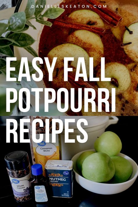 Cozy up your home with these Fall potpourri recipes! Pot simmers are so cheap and easy to make. Make your house smell like Fall without burning candles, using plugins, or essential oils. Safe to simmer on your stovetop all day long! Fall Dried Potpourri Recipes, Boil On Stove To Make House Smell Good, Crockpot House Smell Air Freshener, Stovetop Air Freshener House Smells, Essential Oil Potpourri, Boil Fruit To Make House Smell Good, Fall Crockpot Potpourri, Slow Cooker Potpourri Fall, Stove Top Air Freshener Fall