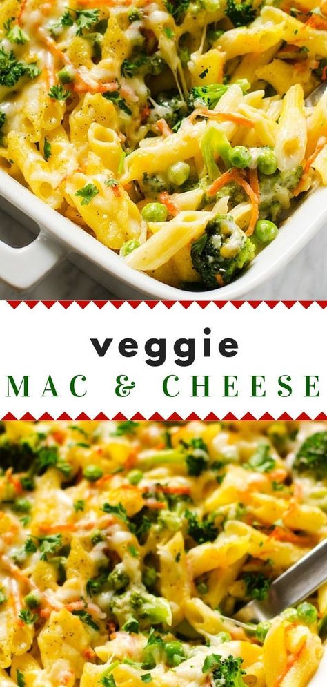 Easy Veggie Filled Meals, Macaroni And Cheese With Veggies, Summer Veggie Casserole, Veggie Loaded Mac And Cheese, Veggie Noodle Casserole, Veggie Night Dinners, Macaroni And Cheese With Vegetables, Mac N Cheese With Veggies, Vegetarian Noodle Casserole