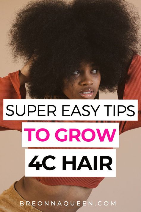 Elevate your natural hair journey with our super easy tips for growing and nurturing 4C hair. Embrace the power of your unique texture and unlock the secrets to achieving strong, luscious hair that reflects your individual beauty. #4 4c Hair Tips, Grow 4c Hair, 4c Hair Growth, Black Hair Tips, 4c Hair Care, Healthy Hair Care, Luscious Hair, 4c Natural Hair, Promote Healthy Hair Growth