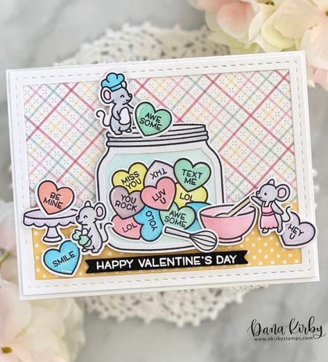 Lawn Fawn Blog, Lawn Fawn Stamps, Lawn Fawn Cards, Pretty Pink Posh, Conversation Hearts, Valentine Projects, Lawn Fawn, Crafty Projects, Valentine Day Love