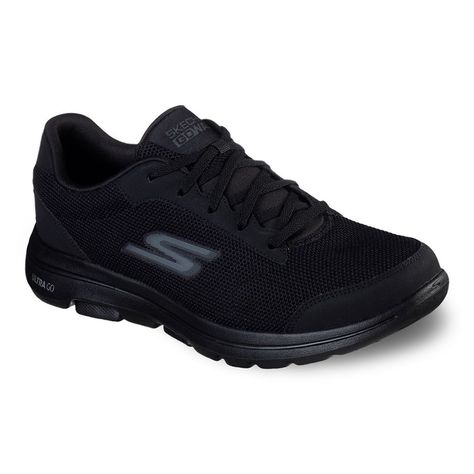 The leaders in walking shoe technology continue to innovate with these Skechers GOwalk 5 Demitasse shoes. The leaders in walking shoe technology continue to innovate with these Skechers GOwalk 5 Demitasse shoes.Click this FOOTWEAR GUIDE to find the perfect fit and more! SHOE FEATURES Skechers Air Cooled Goga Mat breathable insole provides high-rebound cushioning Soft padded collar for supreme comfort Heel panel with Quick-Fit portal for easy wear Skechers Air Cooled Goga Mat breathable insole pr Skechers Slip On, Shoe Technology, Skechers Go Walk, Black Shoes Men, Skechers Bobs, Mens Skechers, Men's Athletic Shoes, Knit Mesh, Mens Athletic Shoes