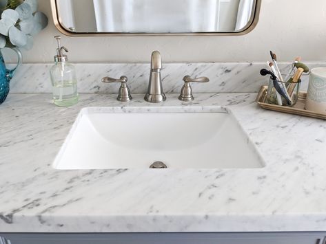 How To Install An Undermount Sink Sink Installation, Bathroom Sink Design, Granite Vanity Tops, Diy Accent Wall, Undermount Bathroom Sink, Sink Design, Undermount Sink, Sink In, Bath Vanity