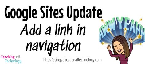 Google Sites - Add a link as a page - Teaching with Technology Teaching Technology, Google Apps, Pink Eyes, Educational Technology, News Blog, Bible Journaling, Blogging Tips, Google Sites, Google Workspace