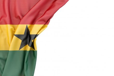 Satin Illustration, Ghana Flag, Latest African Men Fashion, Banner Flag, Flag Photo, In The Corner, Photo Banner, Flag Background, African Men Fashion