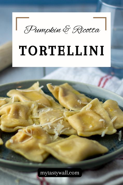 Immerse yourself in the warmth of autumn with our Pumpkin & Ricotta Tortellini recipe. Savor the creamy, nutty flavors of ricotta, perfectly complemented by the sweetness of pumpkin. It's a true testament to Italy's culinary excellence. So why wait? Dive into this delicious world of flavors today. Follow us for more! Pumpkin Tortellini, Ricotta Tortellini, Pumpkin Ricotta, Tortellini Recipe, Tortellini Recipes, Pasta Dough, Sweet Pumpkin, Soft Cheese, Old Days