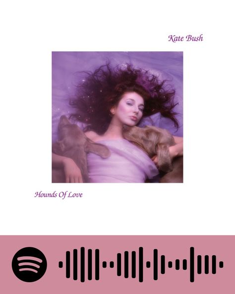 Hounds Of Love, Spotify Code, Kate Bush, Music Collage, Wuthering Heights, Picture Collage Wall, Love Again, Picture Collage, Music Playlist