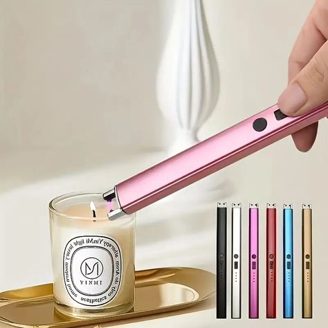 Usb Charging Ignition Stick Lighter Aromatherapy Candle - Temu Candle Lighters, Camping Bbq, Electric Candles, Rechargeable Light, Aromatherapy Candle, Bbq Accessories, Fire Starters, Candle Accessories, Outdoor Bbq