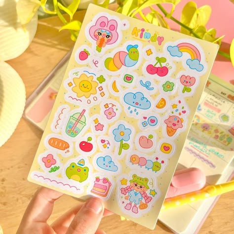 Sticker Shop Packaging, Sticker Website, Food Sticker Design, Packaging Sticker Design, Design Packaging Food, Cute Packaging Ideas, Cute Sticker Design, Design Packaging Ideas, Sticker Design Ideas