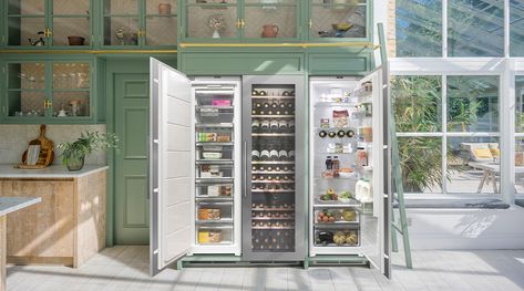 Dame Kelly Holmes’ kitchen makeover - Caple : Caple Kelly Holmes, Dream House Pantry, Built In Beverage Cooler, Integrated Wine Cooler, Wine Cooler Fridge, Food Ice Cream, House Pantry, Freezer Packs, Pantry Room