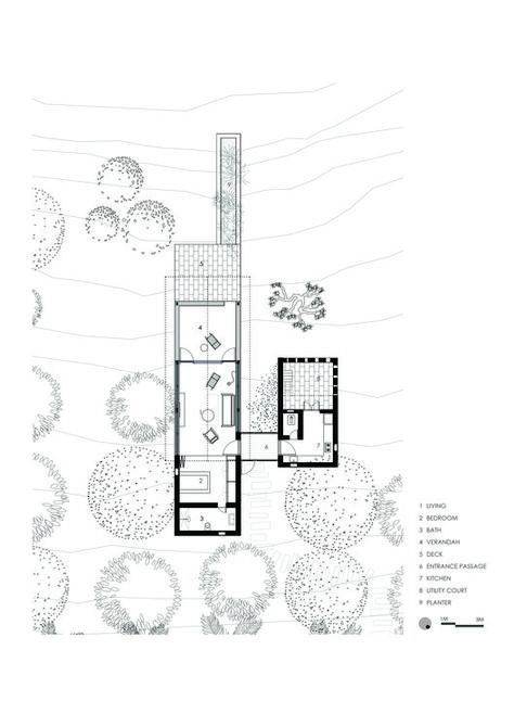 Vrindavan / unTAG | ArchDaily Farm Resort, Resort Plan, 1000 Sq Ft, Front Courtyard, Tree Canopy, Rustic Home Design, House Architecture, Tiny House Interior, Farm Stay