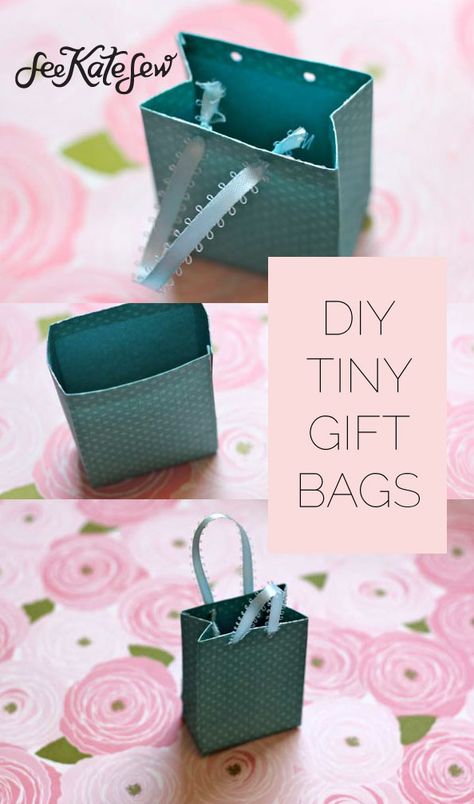 tiny gift bags - see kate sew Diy Gift Bags Paper, Diy Holiday Gift Wrapping, How To Make A Gift Bag, Holiday Hand Towels, Mini Gift Bags, Gift Bags Diy, Tiny Gifts, How To Wrap, Christmas Clearance