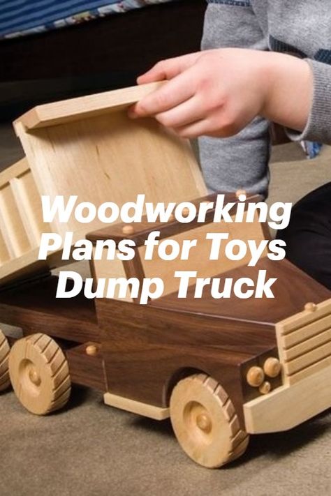 Download Woodworking Plans to Create Fun Wooden Toys Dump Truck, Front End Loader and More #woodworking #crafts #toys Woodworking Toys Diy Projects, Wooden Semi Truck Plans, Wooden Construction Toys, Wooden Toys For Girls, Wooden Truck Diy, Diy Wooden Toys Plans Free, Diy Wood Toys For Kids, Wooden Toys Plans Free, Diy Wooden Toys Plans