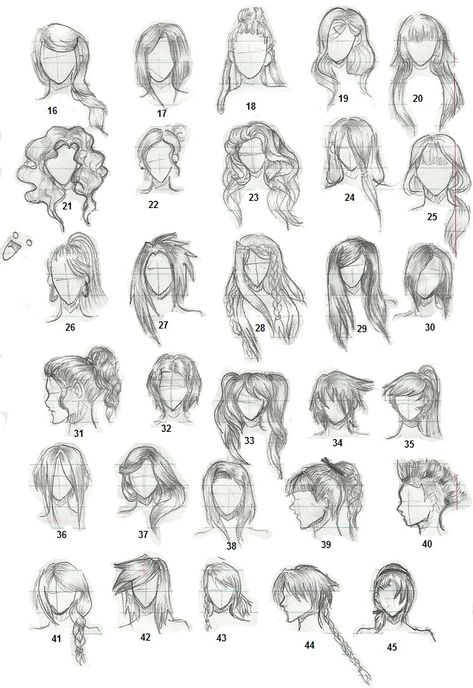 Hairstyles 2 by TapSpring-352 Croquis Hairstyles, Female Long Hair Drawing, Drawing Hairstyles Girl, Female Drawings, Hairstyles Male, Anime Hairstyles Male, Girl Hair Drawing, Male Reference, Character Design Cartoon