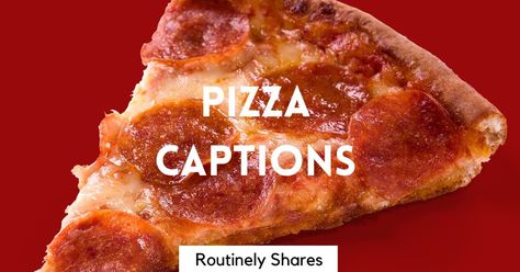 Here are all the best pizza captions for Instagram for your next slice. Find your favorite short pizza quotes for Instagram or sayings here! Pizza Quotes Humor, Pizza Quotes, Chef Quotes, Cheese Pull, Pizza Shapes, Piece Of Pizza, Pizza Chef, I Love Pizza, Perfect Captions