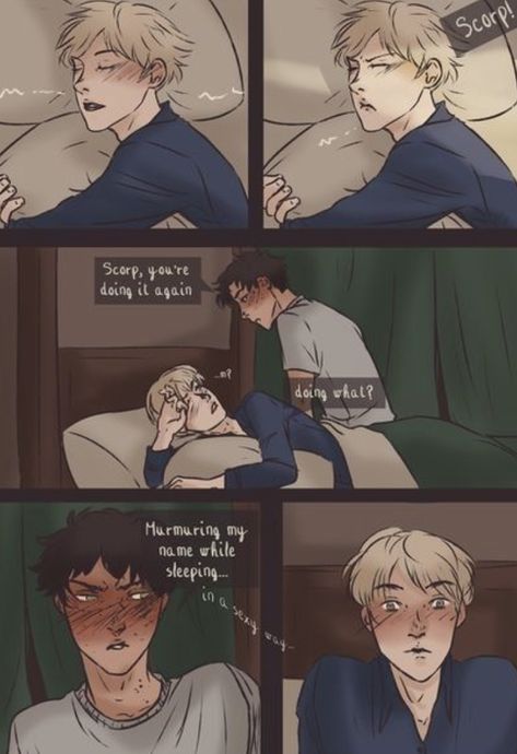 Drarry Ship, Harry Potter Curses, Anime Harry Potter, Harry Potter Cursed Child, Hp Fanart, True Connection, Harry Potter Next Generation, Drarry Fanart, Harry Draco