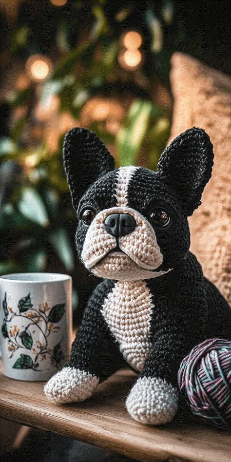 French Bulldog Crochet Dog Pattern Combo Crocheted Dog, Free Crochet Amigurumi Patterns Animals, Crochet For Dogs Patterns Free, Free Crochet Dog Patterns, Crochet Dog Pattern Free, Diy Dog Accessories, Crochet Dog Pattern Free Amigurumi, Crochet French Bulldog, Crochet Bulldog Pattern