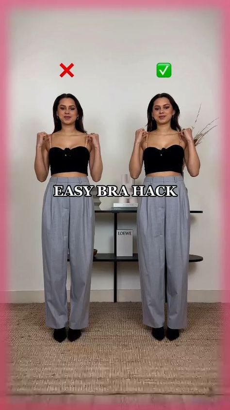 Strapless Bra Hack Of The Year 🤯💗 Girls #fashionhacks 💗 #brahack #straplessbra #fashionstyle Strapless Bra Hacks Diy Ideas, Diy Strapless Bra, Diy Your Clothes, Strapless Top Outfit, Bra Hacks Diy, Strapless Bra Hacks, Best Strapless Bra, Diy Bra, Make Your Outfit