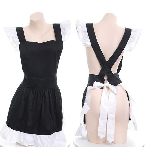 Maid Apron, Swimsuit Cosplay, Punk Style Outfits, Maid Cosplay, Lingerie Babydoll, Korean Casual Outfits, Ootd Summer, Maid Dress, Apron Dress