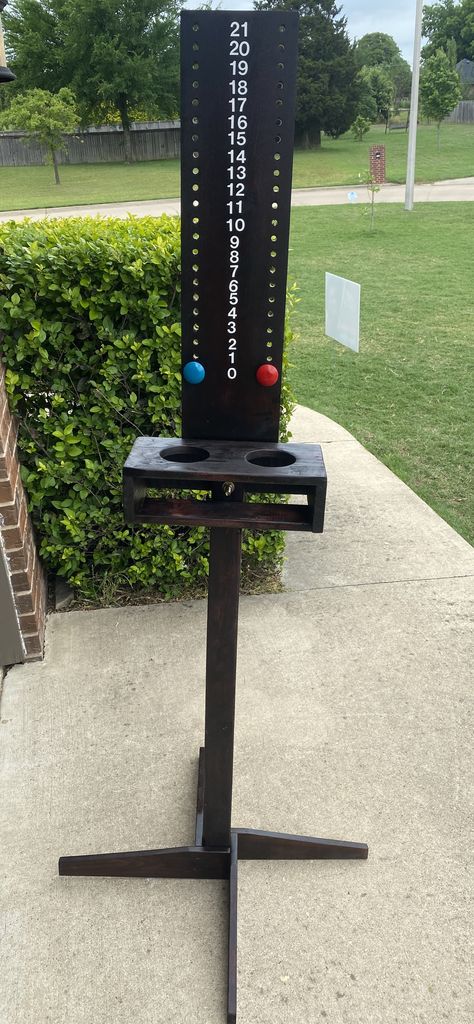 Diy Wooden Scoreboard, Cornhole Scoreboard With Cup Holder, Cornhole Board Score Keeper, Cornhole Boards Score Keeper Diy, Cornhole Boards Scoreboard, Horseshoe Scoreboard Diy, Cornhole Score Boards, Outdoor Scoreboard Diy, Corn Hole Score Boards