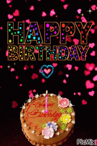 Happy Birthday Cake GIF - HappyBirthday Cake Hearts - Discover & Share GIFs Happy Birthday Cake Gif, Happy Birthday Mary, Cake Gif, Cake With Candles, Birthday Wishes Songs, Birthday Wishes Gif, Birthday Cake Gif, Happy Birthday Flowers Wishes, Happy Birthday Cake Photo