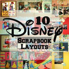 scrapbooking layouts - Google Search Scrapbook Disney, Disney Layouts, Disney Scrapbooking Layouts, Disney Scrapbook Pages, Disney Memories, Disney Scrapbooking, Disney Books, Memory Scrapbook, Scrapbook Templates