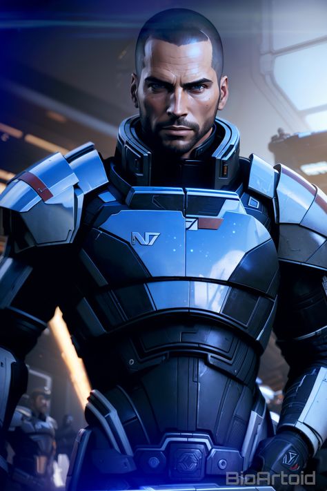 Male Shepard Mass Effect, Mass Effect James Vega, Normandy Mass Effect, Shepard Mass Effect, Fiction Aesthetic, Mass Effect Cosplay, Gaming Fanart, Mass Effect Characters, Space Warriors