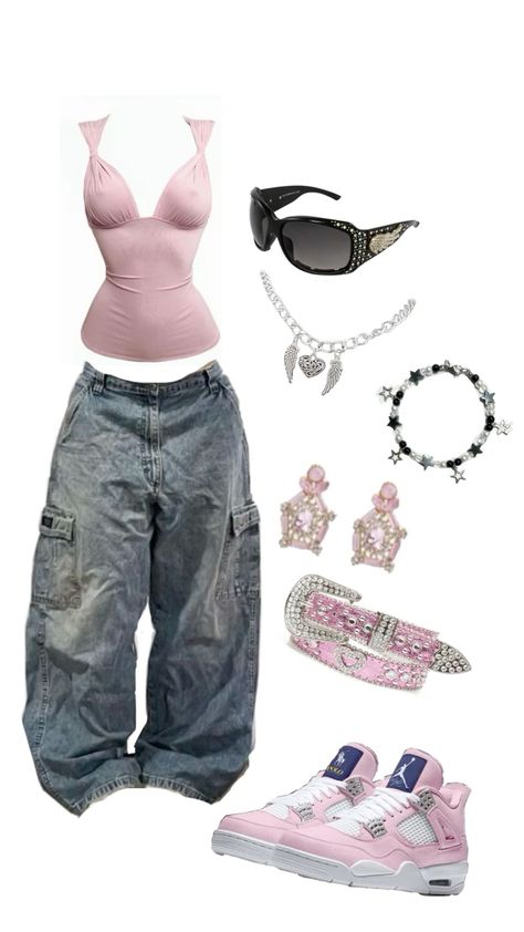 Outfit inspo 00s Mode, Trashy Outfits, Outfit Inspo Casual, 2000s Fashion Outfits, Swaggy Outfits, Cute Everyday Outfits, Really Cute Outfits, Cute Simple Outfits, Girly Outfits