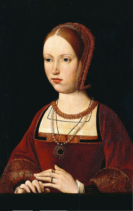 Possibly Margaret Tudor, Queen of Scots, Sister of Henry VIII. B.28 November 1489 Richmond Palace, England, d.18 October 1541 (aged 51) Methven Castle, Scotland. 16th Century Portraits, Tudor Queen, The Tudor Family, Margaret Tudor, Marie Stuart, Elizabeth Of York, Hans Holbein, Tudor Dynasty, Queen Of Scots