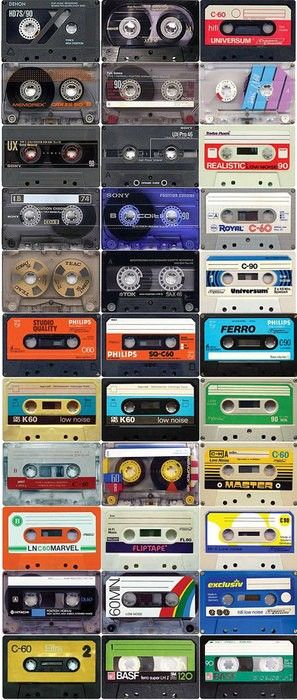 Tape Collage, Cassette Audio, Audio Tape, 80s Nostalgia, Tape Recorder, I Remember When, 90s Kids, Dieselpunk, The Good Old Days