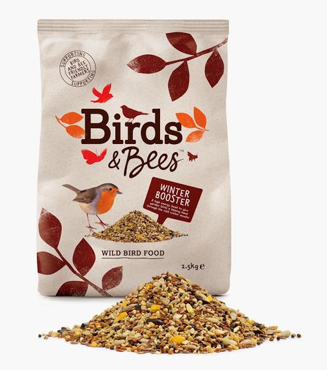 Birds & Bees on Packaging of the World - Creative Package Design Gallery Bird Food Packaging, Fresh Packaging, Packaging Website, Pet Food Packaging, Pets Supplies, Food Package, Seed Packaging, Cool Packaging, Food Graphic Design