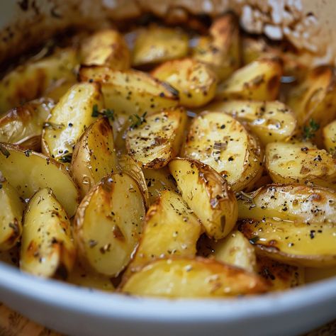 Hello, fellow food lovers! Today, I’m excited to share a recipe that brings a piece of the Mediterranean right into your kitchen—Greek-Style Oven Roasted Potatoes. These aren’t just any potatoes; ... Read more Greek Potatoes Roasted, Oregano Potatoes, Greek Potatoes Recipe, Cook Potatoes In Oven, Mediterranean Potatoes, Greek Style Potatoes, Oven Potatoes, Greek Roasted Potatoes, Baby Potato Recipes