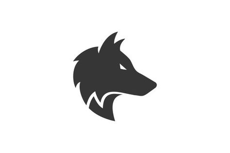 Wolf Side View, Logo Font Design, Head Logo Design, Wolf Icon, Silhouette Head, Wolf Kids, Wolf Logo, Wolf Silhouette, Logo Design Inspiration Creative