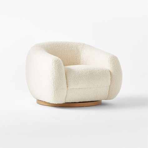 Swivel barrel chair