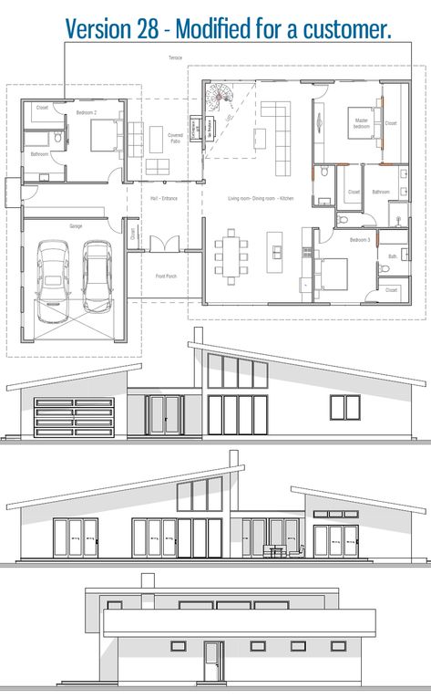 House Plans Architecture, Metal Houses, Lagoon Beach, Houses In Japan, Design Modern House, Plans Architecture, House Facades, Modern House Facades, Concept Home