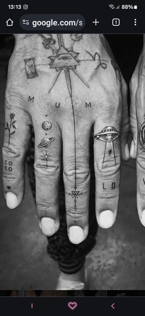 Inside Finger Tattoo, Inside Finger Tattoos, Finger Tattoo, Finger Tattoos, Tattoos For Guys, Tattoos, Quick Saves