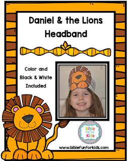 #Daniel in the Lion's Den lesson, ideas and printables #Biblefun #OTBiblelesson #preschoolbiblelessons Lion Headband, Headband Png, Daniel And The Lions Den, Daniel In The Lion's Den, Toddler Bible, Lion Craft, Bible Crafts Sunday School, Daniel And The Lions, Preschool Bible Lessons