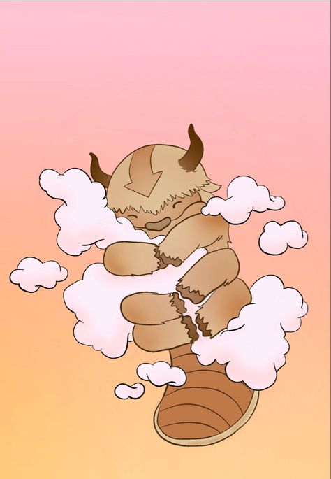 Avatar the last air bender, appa Apa Wallpaper Avatar, Appa Momo Tattoo, Momo Avatar, Sky Bison, Appa Avatar, Avatar The Last Air Bender, The Last Air Bender, Laptop Background, Bujo Ideas