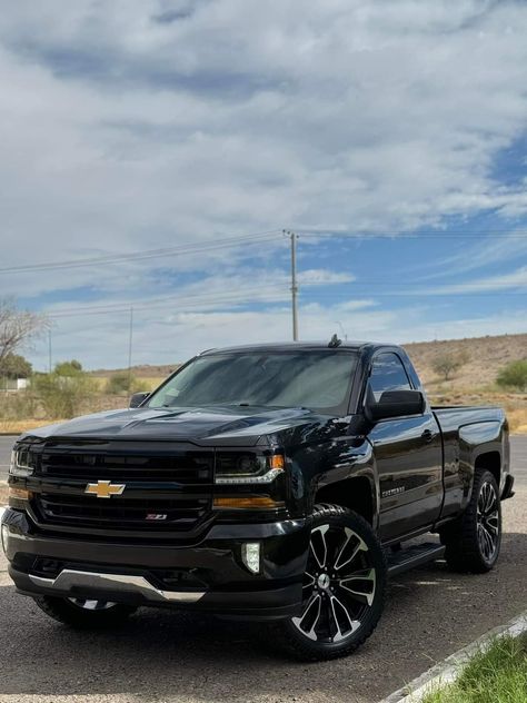 Gmc Dropped Trucks, Single Cab Silverado, New Chevy Truck, Chevy Silverado Single Cab, Silverado Single Cab, Chevy Trucks Accessories, Silverado Z71, Trucks For Sell, 2018 Silverado