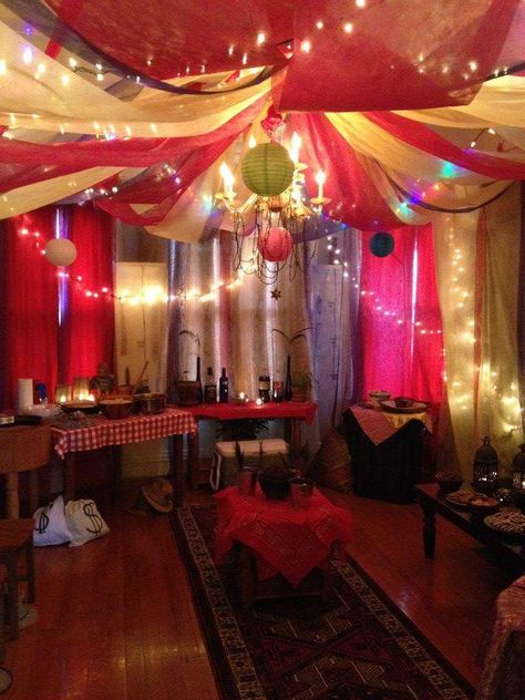 Cowboys and Indians (Bollywood not Native American) Birthday Party Ideas | Photo 1 of 16 Bollywood Party Decorations, Arabian Nights Prom, Indian Birthday Parties, Bollywood Theme Party, India Party, Reuse Fabric, Arabian Nights Party, Moroccan Party, Bollywood Theme