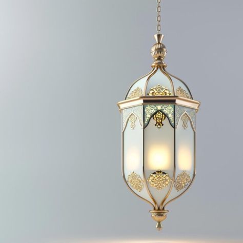 Photo ramadan lantern in gold and white ... | Premium Photo #Freepik #photo Lantern Islamic, Photo Ramadan, Islamic Lantern, Islamic Poster, About Ramadan, Mosque Design, Ramadan Lantern, Best Background Images, Islamic Posters