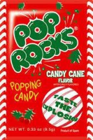 CANDY CANE FLAVORED POP ROCKS Pop Rocks Candy, Peppermint Truffles, Advent Calendar Fillers, Paper Squishy, Nostalgic Candy, Peppermint Candy Cane, Candy Pop, Holiday Candy, Candy Desserts