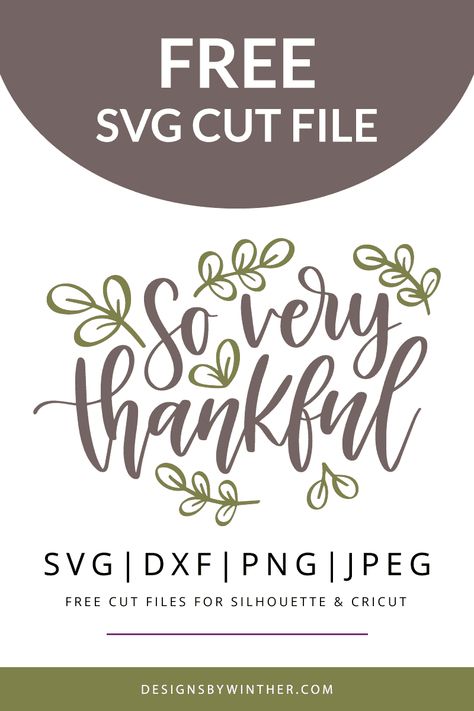 Thankful Svg, Free Silhouette Cut Files, Thanksgiving Projects, Projets Cricut, Thanksgiving Svg, Free Thanksgiving, Decor Signs, Silhouette Ideas, Cricut Explore Air